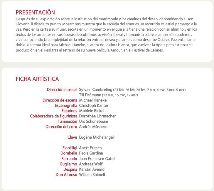 Cosi en el Real de Madrid